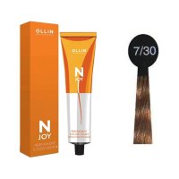 OLLIN "N-JOY"  7/30 – русый золотистый, перманентная крем-краска для волос 100мл