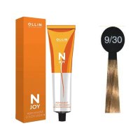 OLLIN "N-JOY"  9/30 – блондин золотистый, перманентная крем-краска для волос 100мл