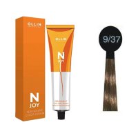 OLLIN "N-JOY"  9/37 – блондин золотисто-коричневый, перманентная крем-краска для волос 100мл