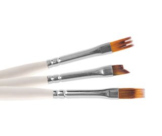 Набор кистей для дизайна №8 (Set of brushes for design №8) Нейлоновые кисти предназначены для выполнения фактурных тонировок.