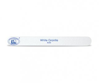 Белый Гранит (White Granite) Двусторонняя пилка из окиси аллюминия, предназначенная для маникюра, педикюра и подготовки натурального ногтя к моделированию. 